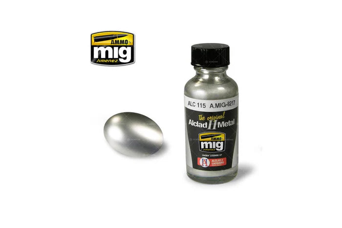 Ammo Mig Stainless Steel Alclad Metallic Paint ALC115