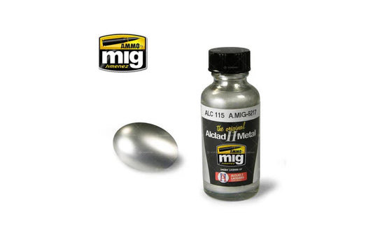 Ammo Mig Stainless Steel Alclad Metallic Paint ALC115