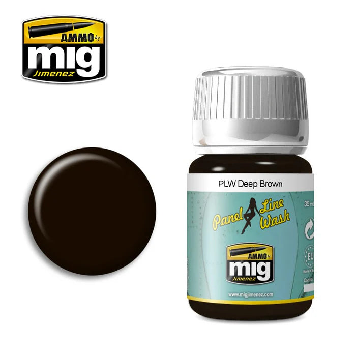 Ammo Mig Deep Brown Panel Line Wash - AMIG-1618