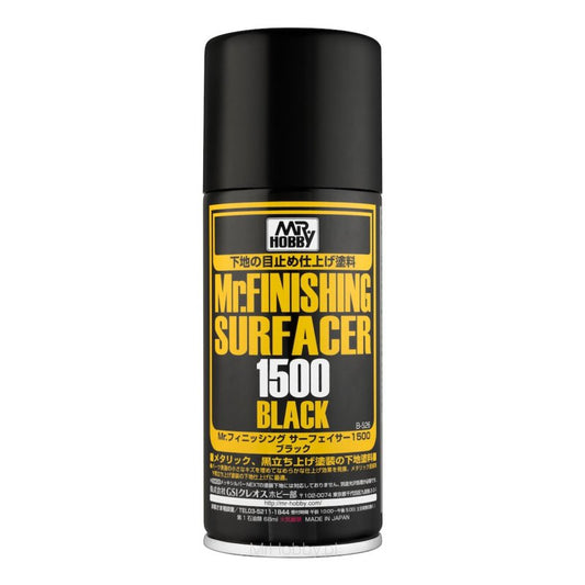 Mr Hobby Mr Finishing Surfacer Spray 1500 Black B526