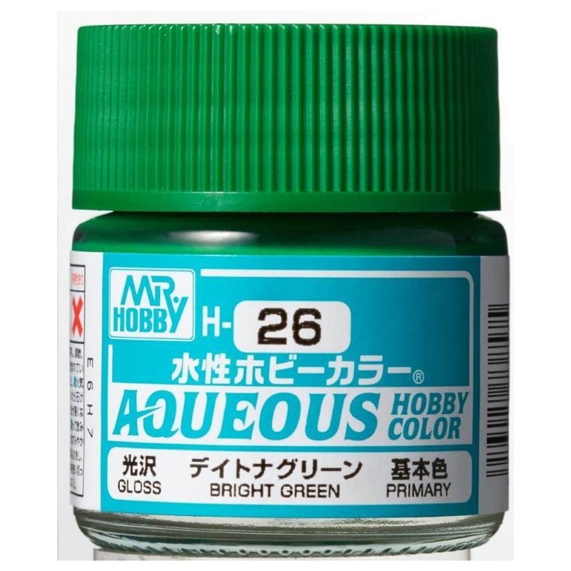 Mr Hobby - Gunze Aqueous Hobby Colors (10 ml) Bright Green H26