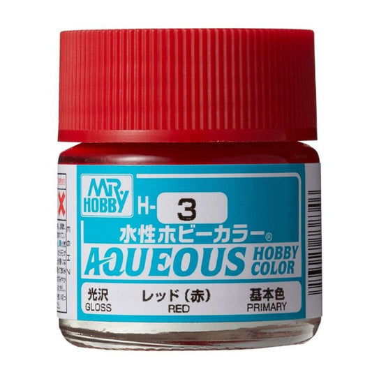 Mr Hobby - Gunze Aqueous Hobby Colors (10 ml) Red H3