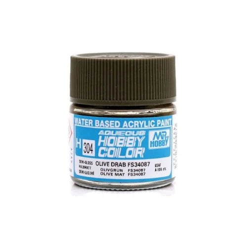 Mr Hobby - Gunze Aqueous Hobby Colors (10 ml) Olive Drab FS34087 H304