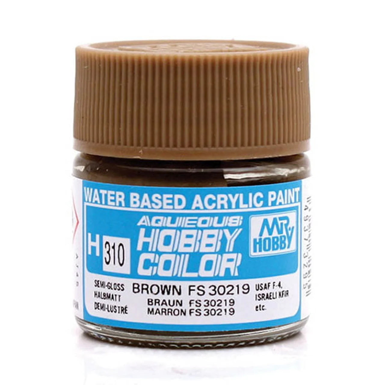 Mr Hobby - Gunze Aqueous Hobby Colors (10 ml) Brown FS30219 H310