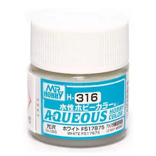 Mr Hobby - Gunze Aqueous Hobby Colors (10 ml) White FS17875 H316
