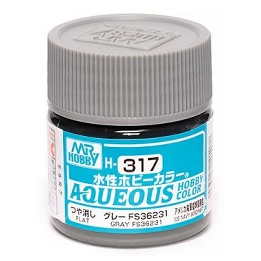 Mr Hobby - Gunze Aqueous Hobby Colors (10 ml) Gray FS36231 H317