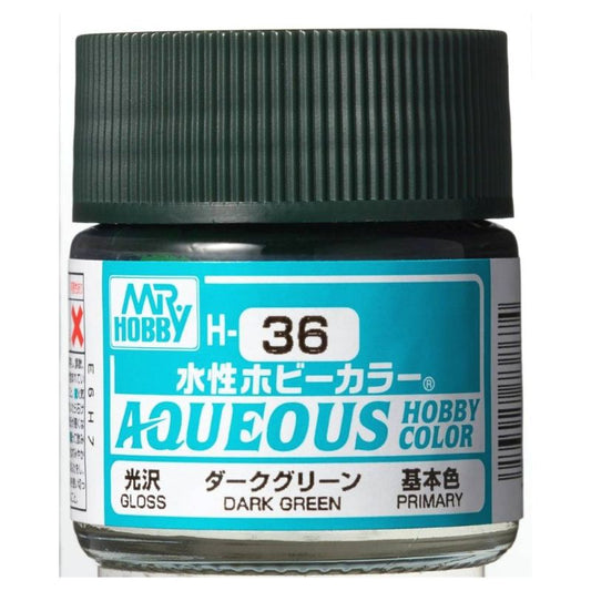 Mr Hobby - Gunze Aqueous Hobby Colors (10 ml) Dark Green H36