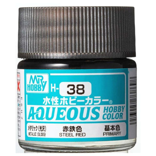 Mr Hobby - Gunze Aqueous Hobby Colors (10 ml) Steel Red H38