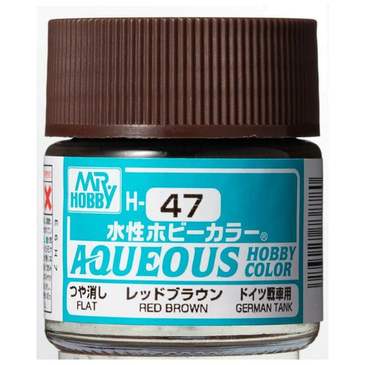 Mr Hobby - Gunze Aqueous Hobby Colors (10 ml) Red Brown H47