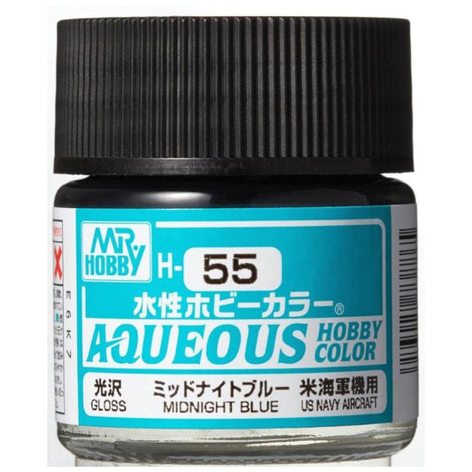 Mr Hobby - Gunze Aqueous Hobby Colors (10 ml) Midnight Blue H55