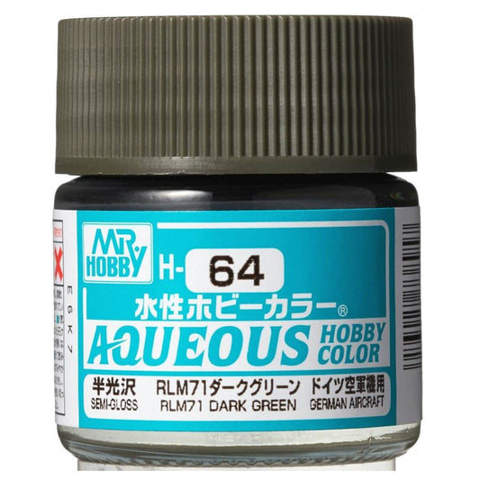 Mr Hobby - Gunze Aqueous Hobby Colors (10 ml) RLM71 Dark Green H64