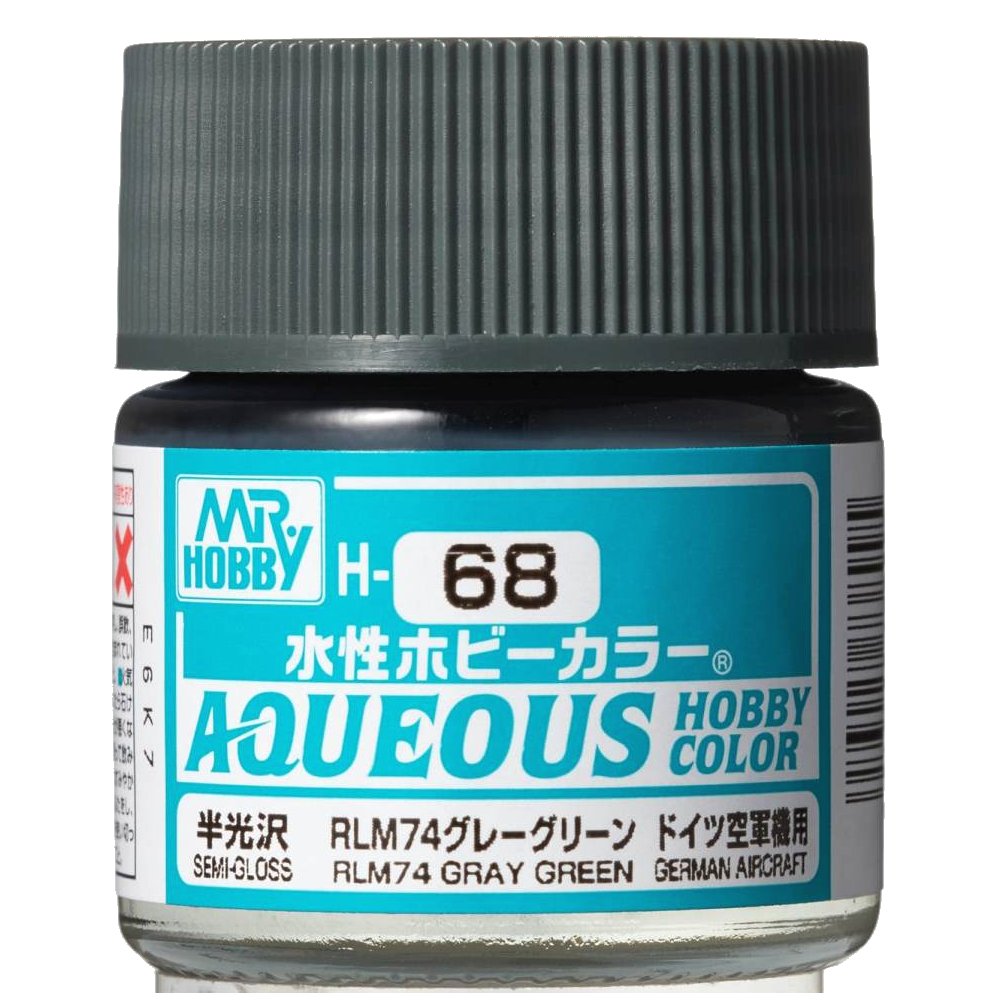 Mr Hobby - Gunze Aqueous Hobby Colors (10 ml) RLM74 Gray Green H68