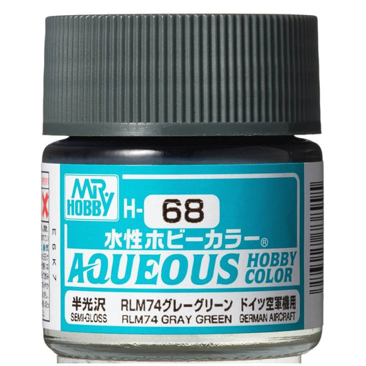 Mr Hobby - Gunze Aqueous Hobby Colors (10 ml) RLM74 Gray Green H68