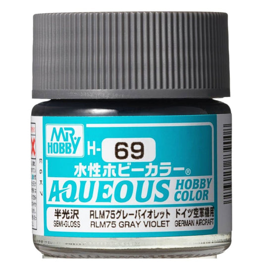 Mr Hobby - Gunze Aqueous Hobby Colors (10 ml) RLM75 Gray Violet H69