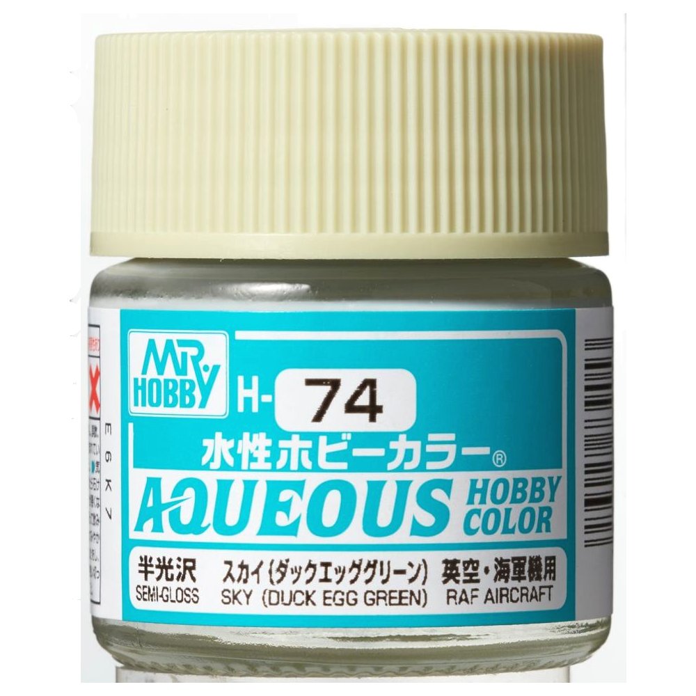 Mr Hobby - Gunze Aqueous Hobby Colors (10 ml) Sky (Duck Egg Green) H74