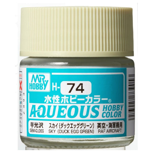 Mr Hobby - Gunze Aqueous Hobby Colors (10 ml) Sky (Duck Egg Green) H74