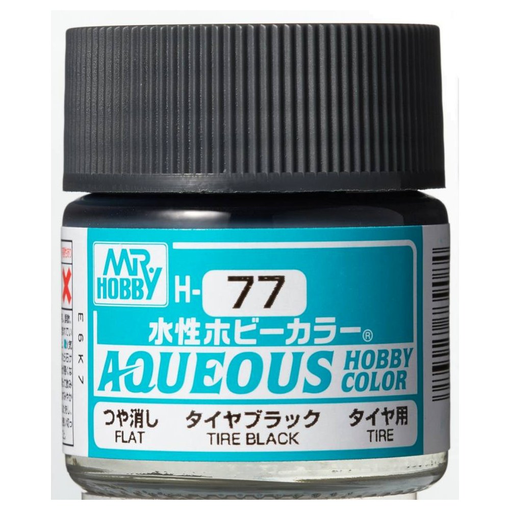 Mr Hobby - Gunze Aqueous Hobby Colors (10 ml) Tire Black H77