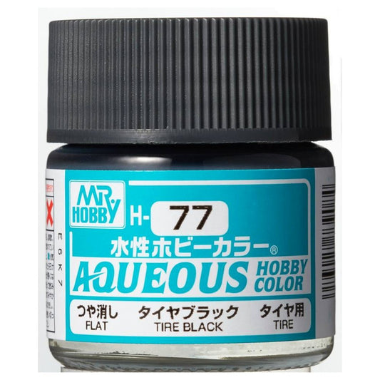 Mr Hobby - Gunze Aqueous Hobby Colors (10 ml) Tire Black H77