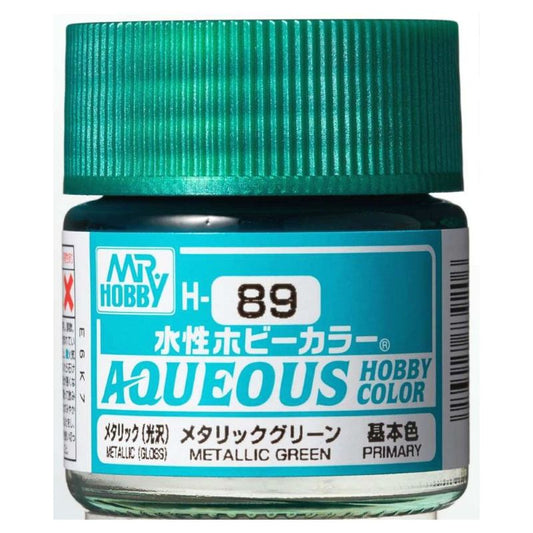 Mr Hobby - Gunze Aqueous Hobby Colors (10 ml) Metallic Green H89
