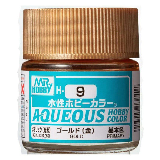 Mr Hobby - Gunze Aqueous Hobby Colors (10 ml) Gold H9