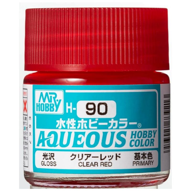Mr Hobby - Gunze Aqueous Hobby Colors (10 ml) Clear Red H90