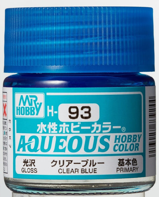 Mr Hobby - Gunze Aqueous Hobby Colors (10 ml) Clear Blue H93