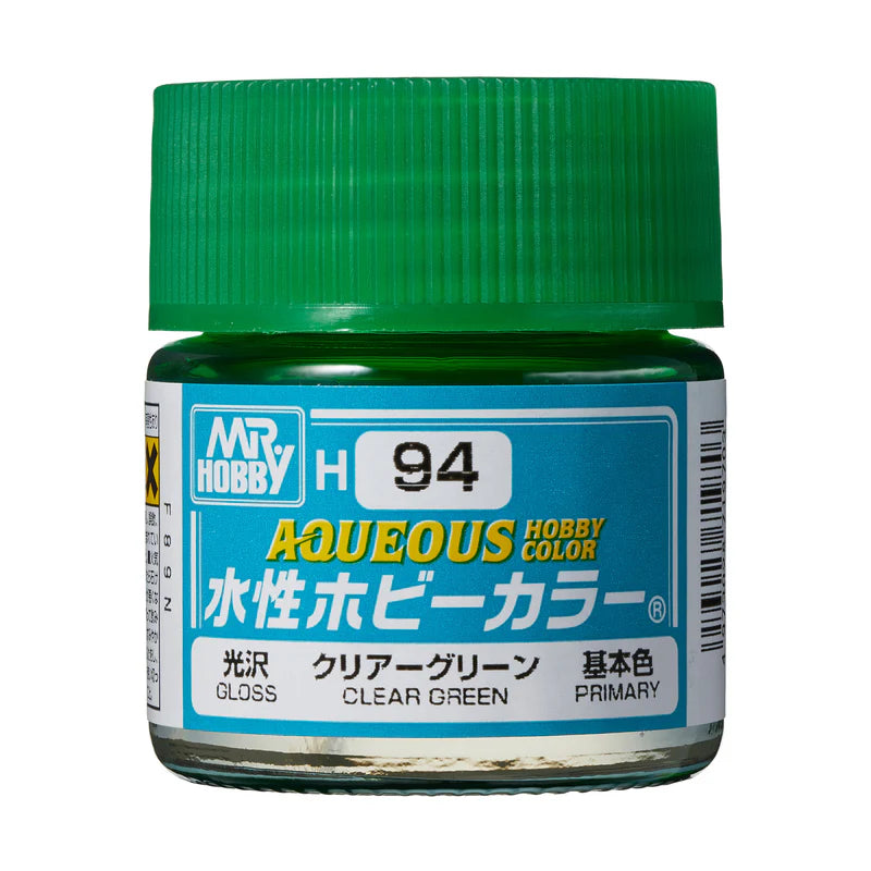 Mr Hobby - Gunze Aqueous Hobby Colors (10 ml) Clear Green H94