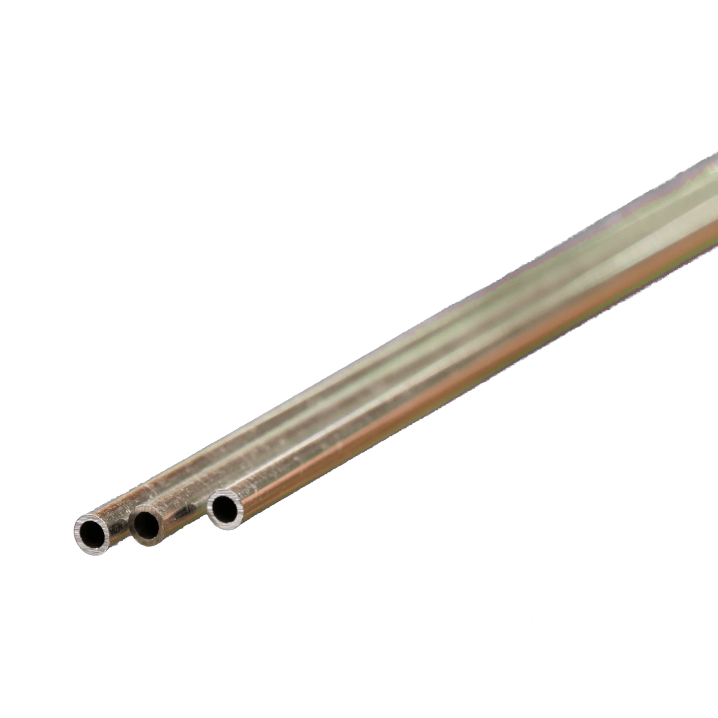 Round Aluminum Tube: 1/8" OD x 0.014" Wall x 12" Long (3 Pieces) #8102