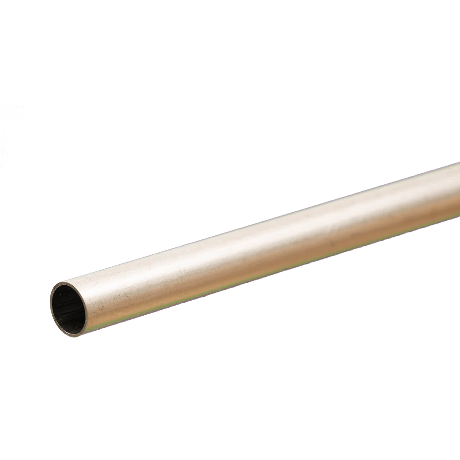 Round Aluminum Tube: 5/32" OD x 0.014" Wall x 12" Long (1 Piece) #8103