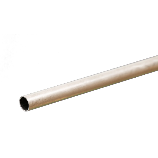 Round Aluminum Tube: 7/32" OD x 0.014" Wall x 12" Long (1 Piece) #8105