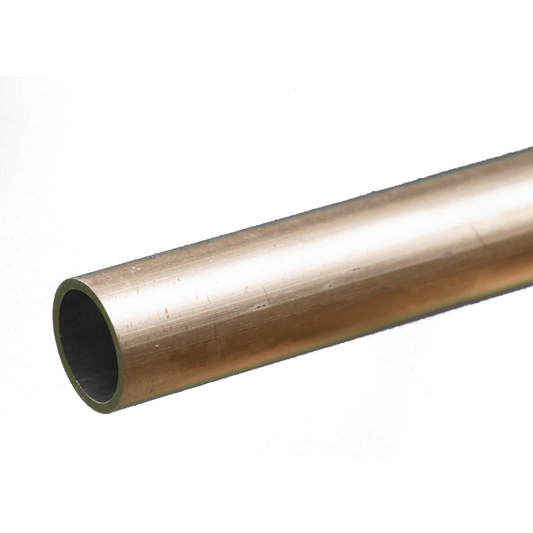 Round Aluminum Tube: 1/4" OD x 0.014" Wall x 12" Long (1 Pieces) #8106
