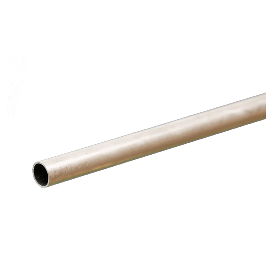 Round Aluminum Tube: 9/32" OD x 0.014" Wall x 12" Long (1 Piece) #8107