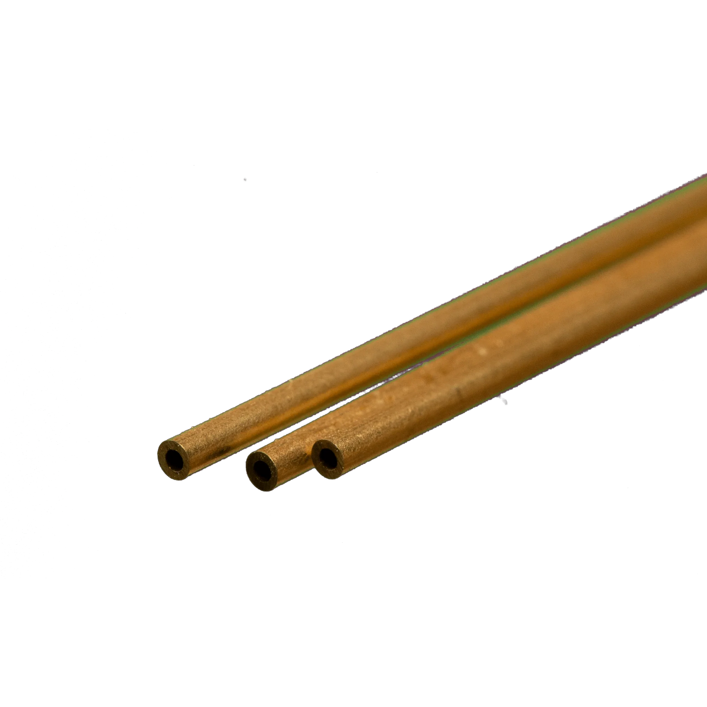 Round Brass Tube: 1/16" OD x 0.014" Wall x 12" Long (3 Pieces) #8125