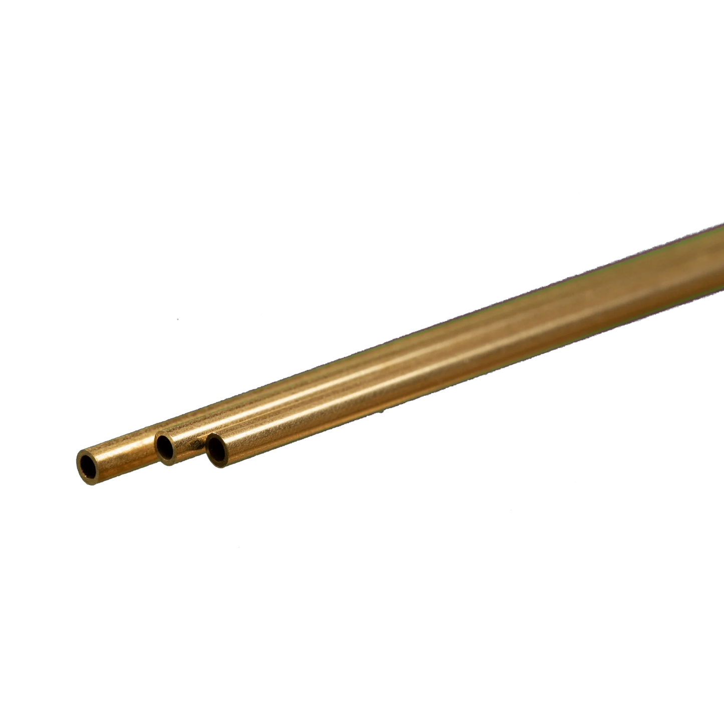 Round Brass Tube: 3/32" OD x 0.014" Wall x 12" Long (3 Pieces) #8126