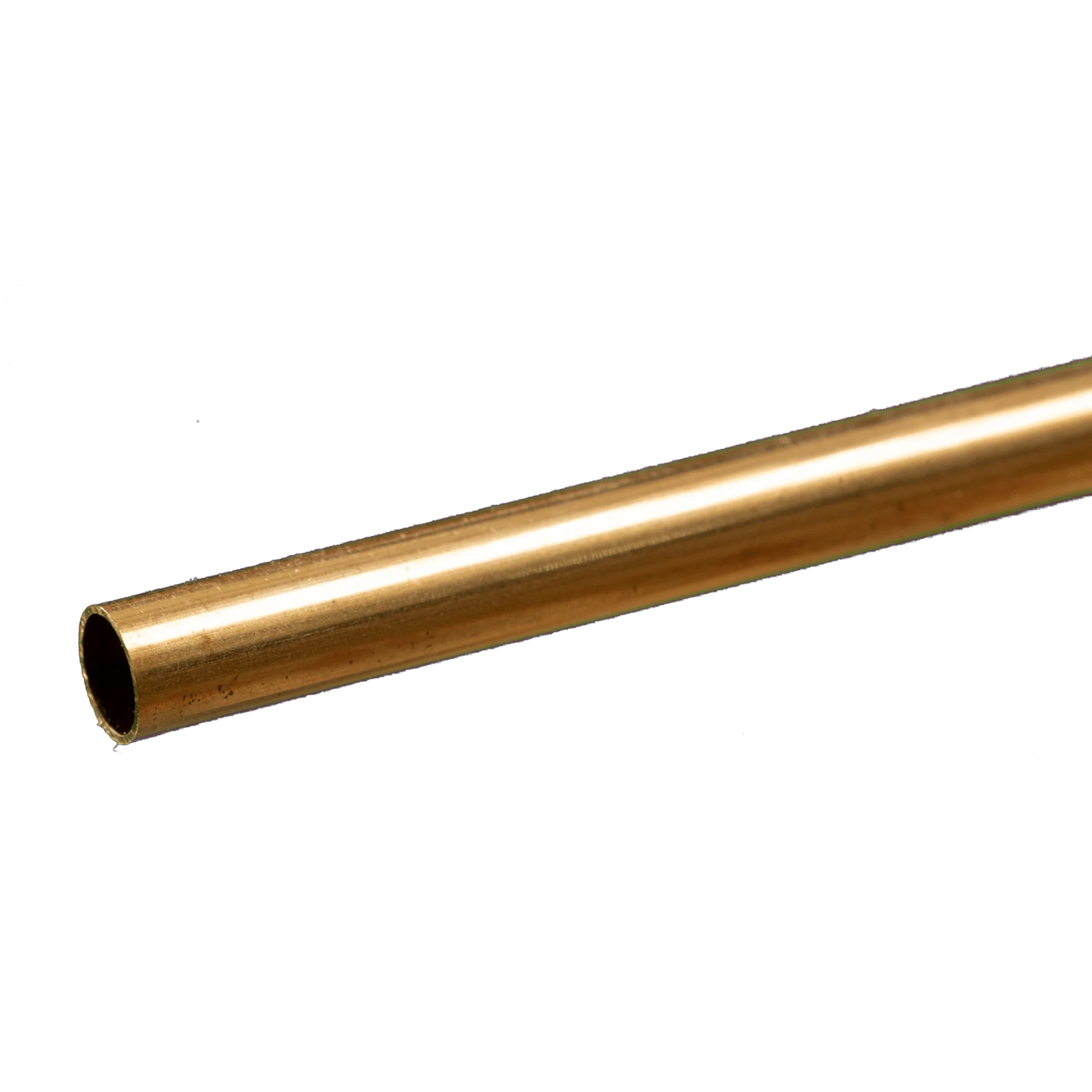 Round Brass Tube: 1/4" OD x 0.014" Wall x 12" Long (1 Piece) #8131