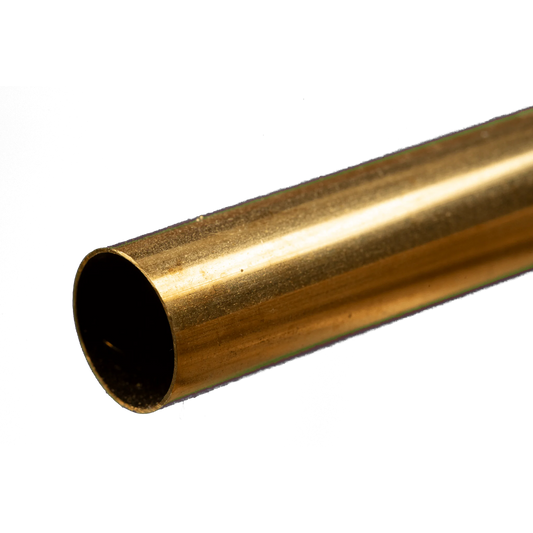Round Brass Tube: 9/32" OD x 0.014" Wall x 12" Long (1 Piece) #8132