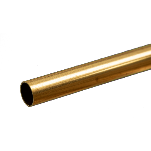 Round Brass Tube: 5/16" OD x 0.014" Wall x 12" Long (1 Piece) #8133