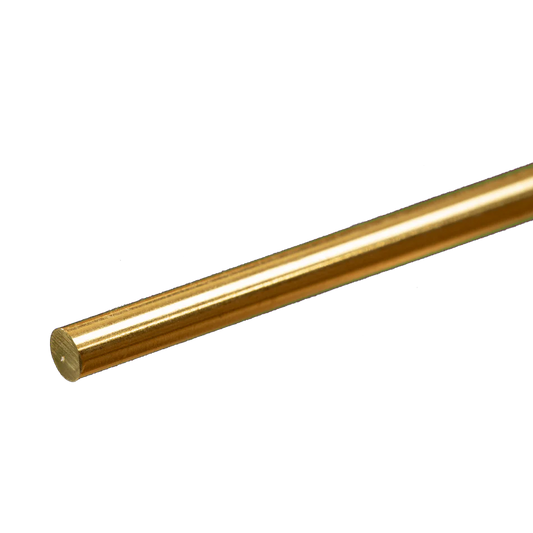 Round Brass Rod: 5/32" OD x 12" Long (1 Piece) K&S #8165
