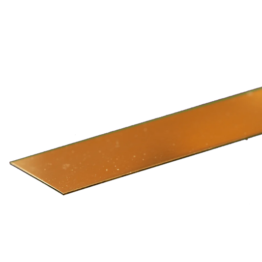 Brass Strip: 0.016" Thick x 1" Wide x 12" Long (1 Piece) #8232