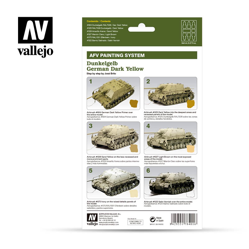 Model Air: AFV Painting System - Dunkelgelb German Dark Yellow 78.401