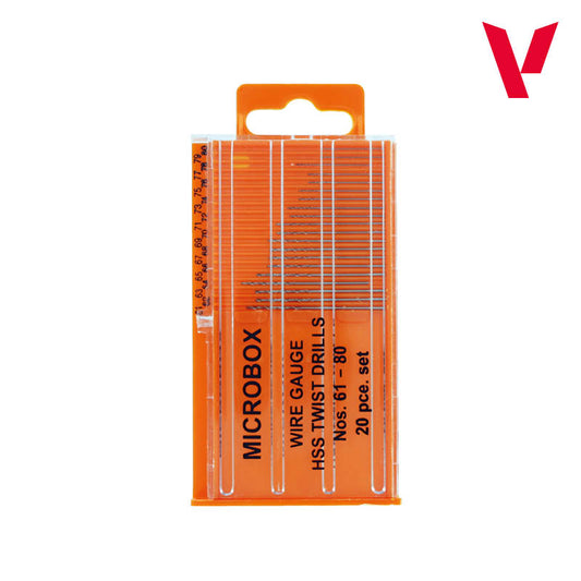 Set of 20 Drill Bits, no. 61-80 T01002
